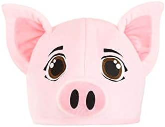 Adjustable Plush Pig Hat