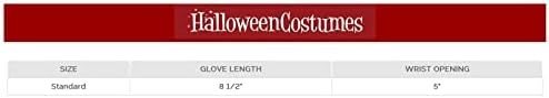 Fun Costumes Skeleton Fingerless Gloves for Kids