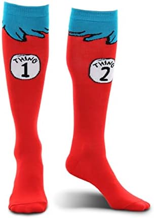 DDD Dr Seuss Thing 1 2 Socks for Kids