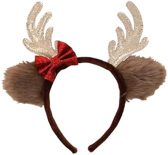 Sparking Reindeer Costume Headband