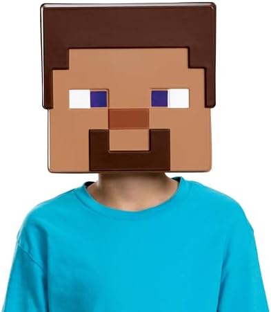 Minecraft Steve Mask Retro-Style Adjustment Costume