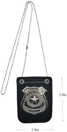 Authentic Police Badge with Chain for Costume Accessories