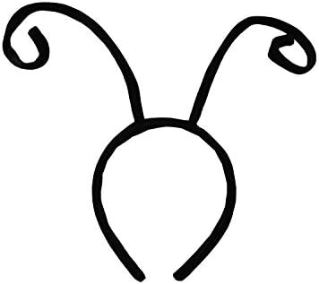 6-Piece Black Velvet Bug Antenna Headband for Kids Costume Accessories