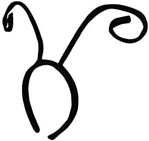 6-Piece Black Velvet Bug Antenna Headband for Kids Costume Accessories