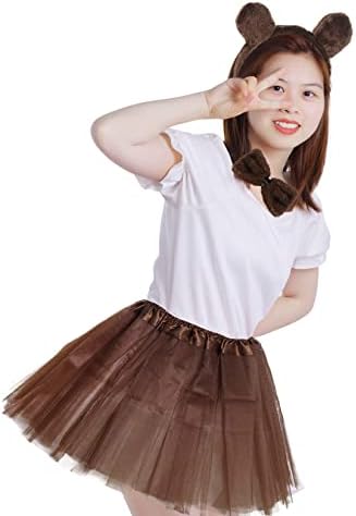 Kids Animal Brown Bear Costume Kit Halloween Party Accessories
