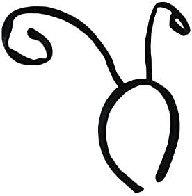 6-Piece Black Velvet Bug Antenna Headband for Kids Costume Accessories