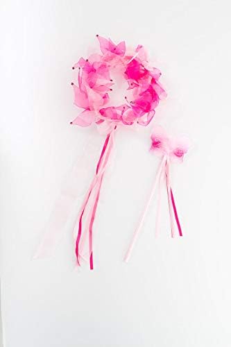 Fairy Halos Wands Set for Girls - Hot Pink Light Pink