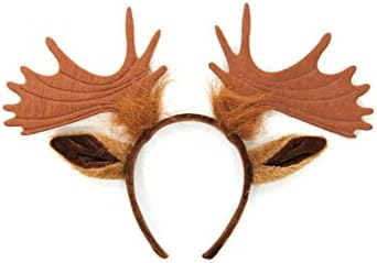 Moose Ears Antlers Costume Headband