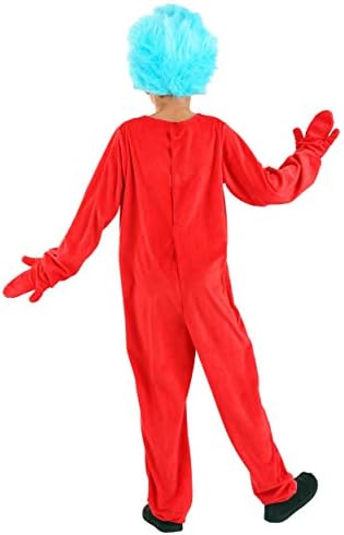 Dr Seuss Thing 1 Thing 2 Costume - X-Large - Red