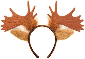 Moose Ears Antlers Costume Headband