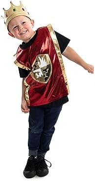 Soft Golden Prince King Crowns Dress Up Costume Accessory