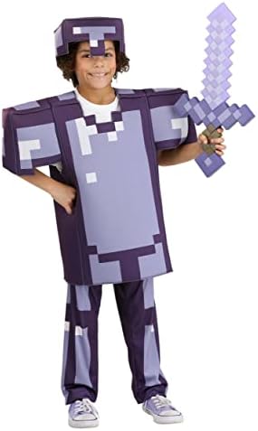 Disguise Minecraft Enchanted Diamond Armor Deluxe 46 Kids Costume