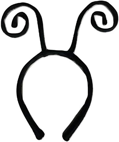 6-Piece Black Velvet Bug Antenna Headband for Kids Costume Accessories