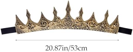 Adjustable Royal Crown Halloween Costume Accessory