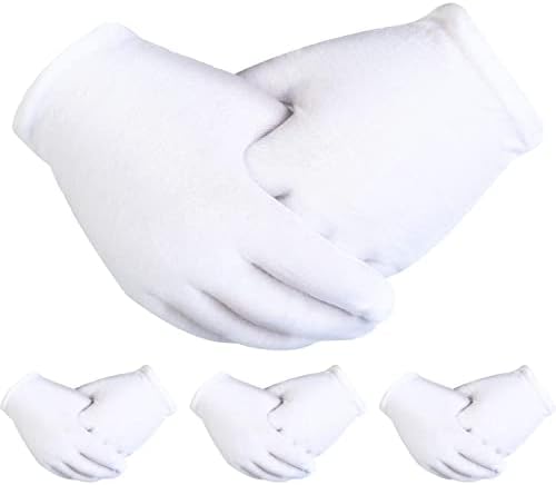8-Piece Kids White Costume Gloves