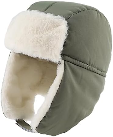 JANGANNSA Waterproof Windproof Winter Baby Beanie Fleece Lined Kids Trapper Hat