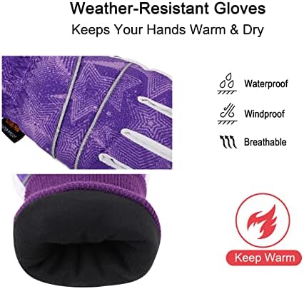 Lullaby Kids Cotton Snow Ski Gloves