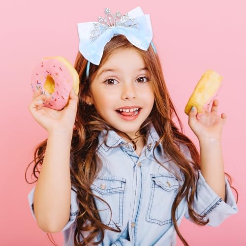 Lusofie Crown Headband Princess Tiara Hair Accessories Perfect for Girls