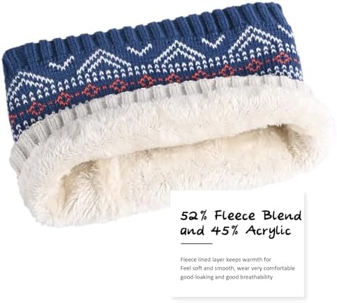 Kids Winter Knit Beanie Hat Scarf Gloves Set for Toddler Girls Boys