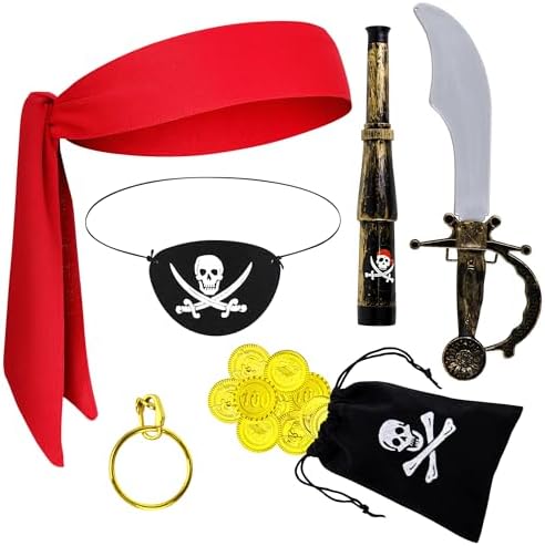 Pirate Accessory Bundle for Kids Adults