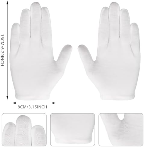 White Gloves for Kids - Stretchy Reliable