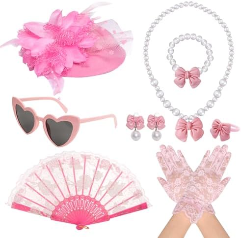 Fumwase Girls Tea Party Dress Up Set