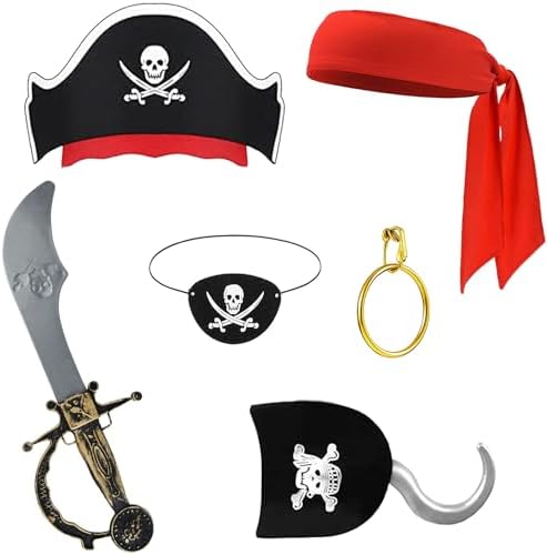 Pirate Kids Costume Accessory Kit Perfect for Party Use