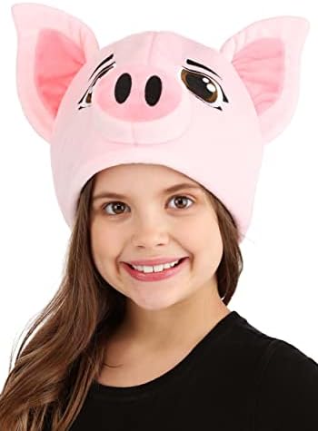 Adjustable Plush Pig Hat