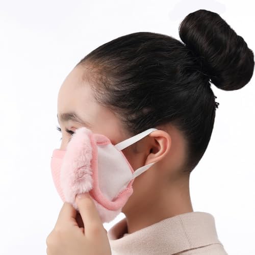 Warm Windproof Mask for Teens - Half Face Earflaps with Dustproof Comfort