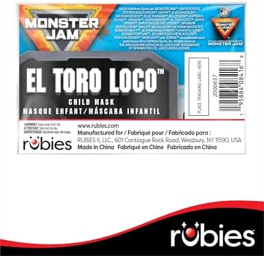 Rubies El Toro Loco Half-Mask Mask for Kids