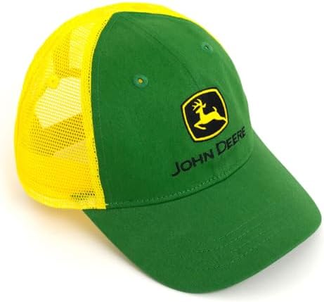 John DeereAdjusted Snapback Baseball Hat - 100 Cotton Twill Front and Breathable Mesh Back