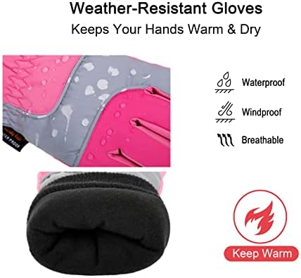 LULLABY KIDS - Cotton Kids Windproof Waterproof Snow Ski Gloves
