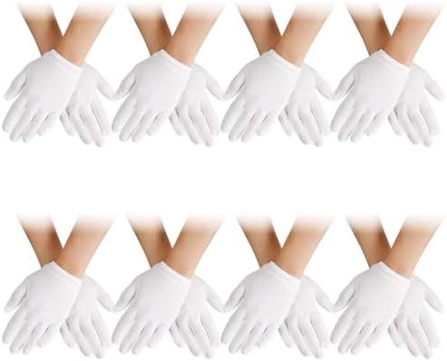 White Gloves for Kids - Stretchy Reliable