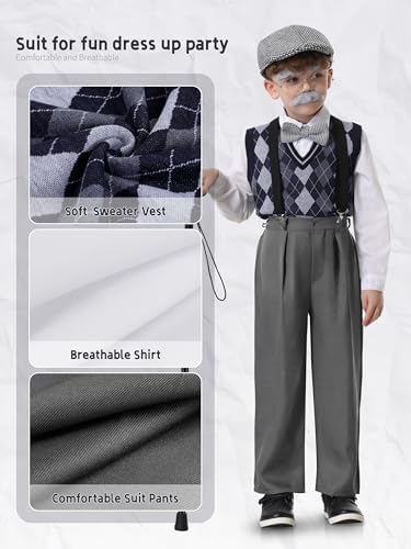 100 Days of School Grandpa Costume for Kids