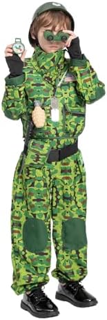 Mini Soldier Army Costume for Kids with Toy Accessories