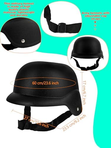 2 Pieces Plastic Army Hats - Halloween Costumes for Kids and Adults