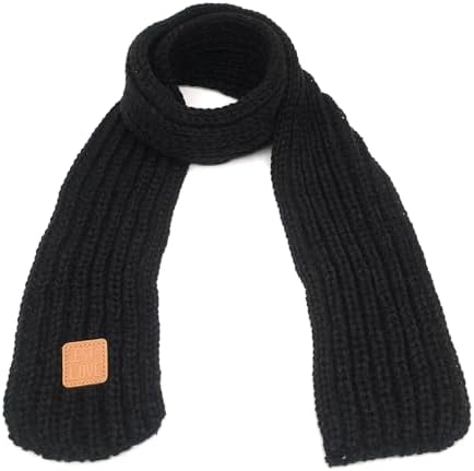 BEARUN Knit Kids Scarf - Solid Color Warm Soft