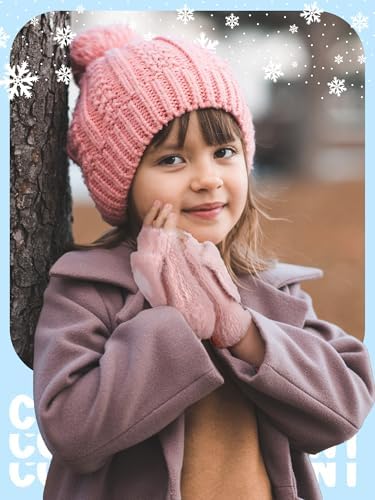 Geyoga 3 Pair Kid-Fingerless Gloves