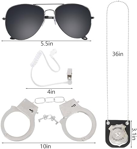 Hmxpls 4-Piece Detective Costume Accessories Set