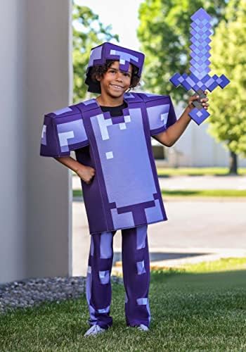 Disguise Minecraft Enchanted Diamond Armor Deluxe 46 Kids Costume