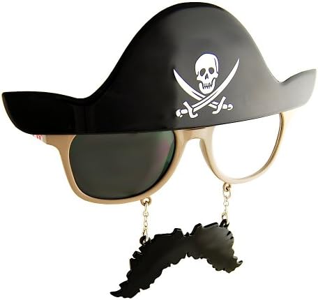 Sun-Staches Pirate Kids Sunglasses UV400 Protection Fun