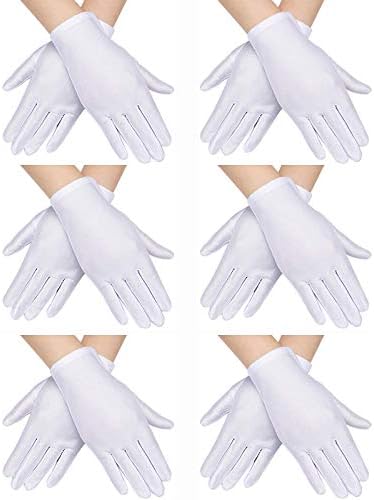 18 Pairs White Gloves Kids Halloween Costume Gloves Great Gift for Kids