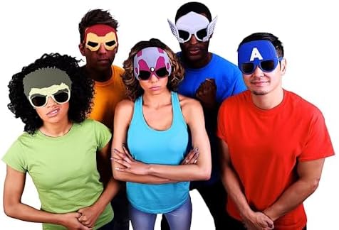 Sun-Staches Avengers Sunglasses Iron Man Thor Hulk Costume Accessory