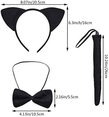 Dxhycc Halloween Handmade Black Cat Costume Set