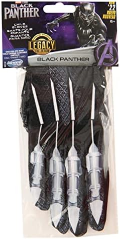 MARVEL Boys Black Panther Licensed Gloves - Kids Costume