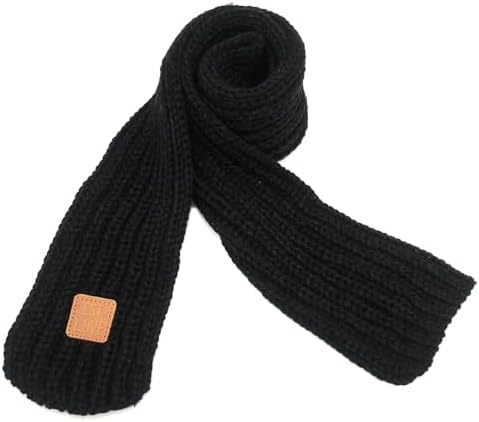 BEARUN Knit Kids Scarf - Solid Color Warm Soft