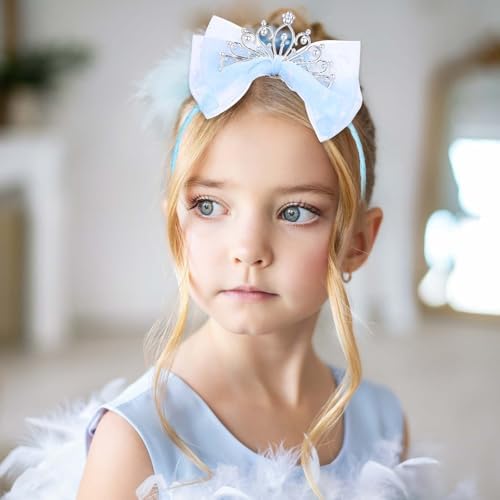 Lusofie Crown Headband Princess Tiara Hair Accessories Perfect for Girls
