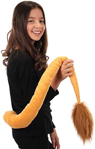 Deluxe Lion Plush Tail with Faux Fur and Adjustable Elastic Strap