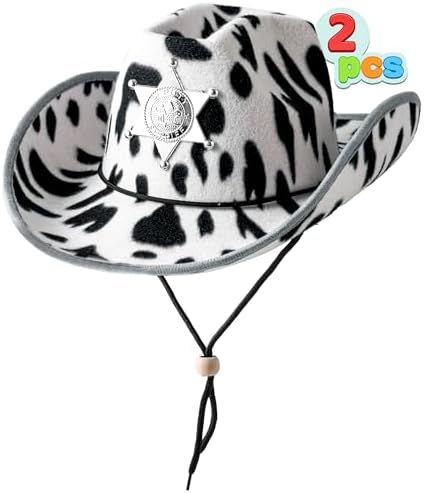 Spooktacular 2 Pcs Felt Cowboy Hats