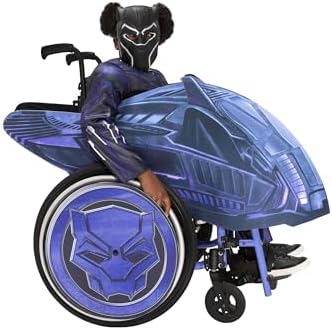 Jazwares Adaptive Black Panther Kids wheelchair costume